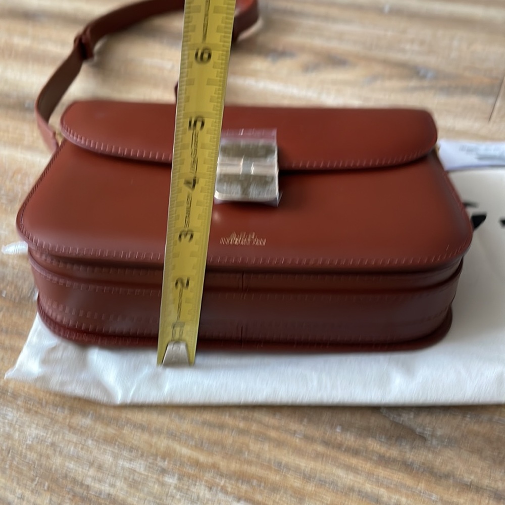 A.P.C. Brown Leather Shoulder Bag with Gold Hardware - Picture 11 of 16
